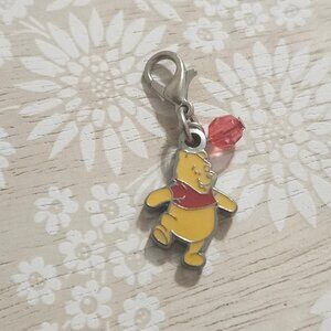 Disney Silver Winnie The Pooh Zipper Pull On Charm